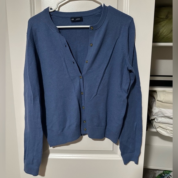 GAP Women's Cashsoft Cardigan in Deep Blue - Picture 1 of 2